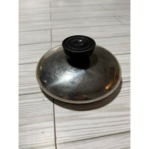 Vintage Revere Ware Stainless Steel Replacement Lid 5.5 Inch Bakelite Knob